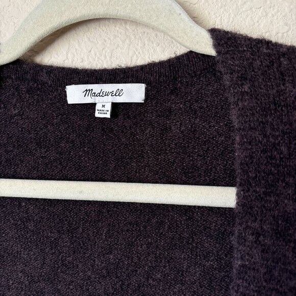 Madewell Alpaca Merino Wool Supersoft Striped Walker Open-Front Cardigan - Picture 4 of 13